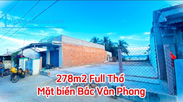 278m2 Full Thổ cư Mặt biển PK8 - Bắc Vân Phong 2 mặt đường 20m/36m