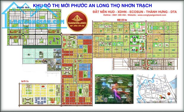 Saigonland Mua Nhanh Bán Nhanh nền dự án HUD và XDHN sổ sẵn  tại Nhơn Trạch Đồng Nai.