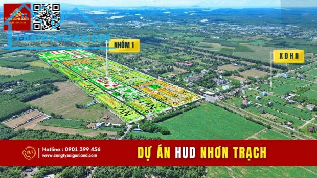 Saigonland Mua Nhanh Bán Nhanh nền dự án HUD và XDHN sổ sẵn  tại Nhơn Trạch Đồng Nai. - 2