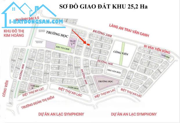 Bán Đất Dịch Vụ Vân Canh Khu 25,2ha. 43,3m2 Mặt Đường 12m. Vuông Vắn Cực Đẹp Giá Đầu Tư. - 3