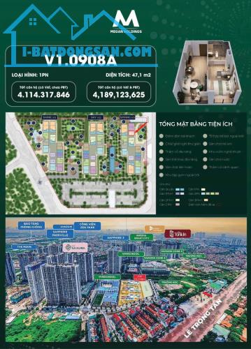 Chỉ 4,1 Tỷ VNĐ - Sở Hữu Căn Hộ 1PN Sang Trọng Tòa Victoria Trong Vinhome Smart City