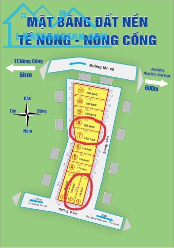 ĐẤT ĐẸP – GIÁ TỐT - CẦN BÁN NHIỀU LÔ ĐẤT MẶT TIỀN TẠI  xã Tế Nông, huyện Nông Cống, Thanh - 1