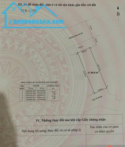 Bán đất Khu đô thị ICC Lạch Tray - Lê Chân, 81m, MT5m, Hướng Tây Bắc, GIÁ 88 tr/m - 2