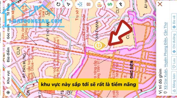 Nền 323m2 có 100m2 thổ cư Giai Xuân, Phong Điền - 2