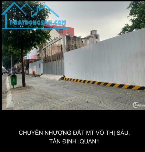 Bán đất mặt tiền 72- 74 Võ Thị Sáu Phường Tân Định Q1 giá chỉ 603tr/m2