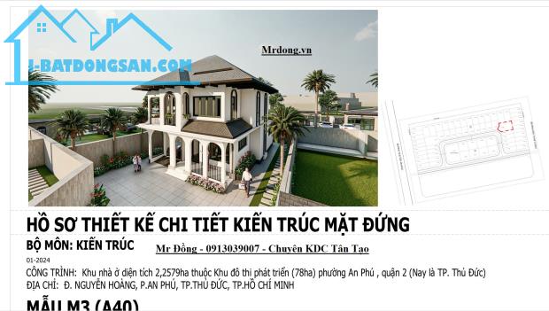 (Mới) Đất biệt thự đơn lập An Phú  313,5m2 Chỉ 47 tỷ KDC Tân Tạo Quận 2 - 1