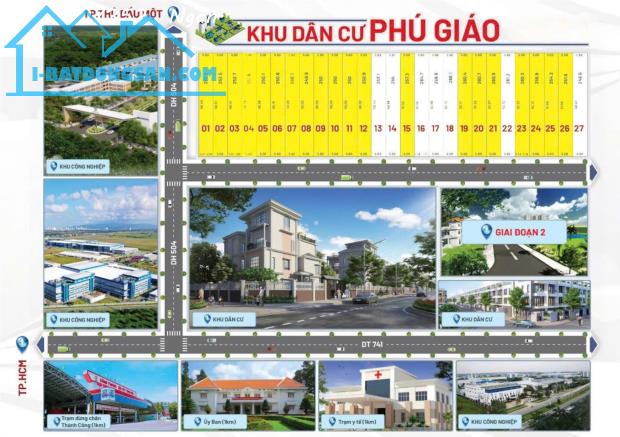 ĐẤT NỀN BÌNH DƯƠNG GIÁ RẺ Sát Đường DT741 .Xã An Bình, Huyện Phú Giáo - Bình Dương - 2