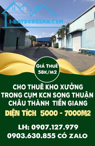 CHÍNH CHỦ CẦN CHO THUÊ KHO XƯỞNG TRONG CỤM KCN SONG THUẬN – CHÂU THÀNH – TIỀN GIANG. - 3