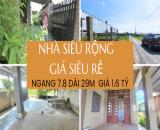 Nhà vườn cấp 4 siêu rộng 217 m2 giá 1.6 tỷ Đức Hòa Long An