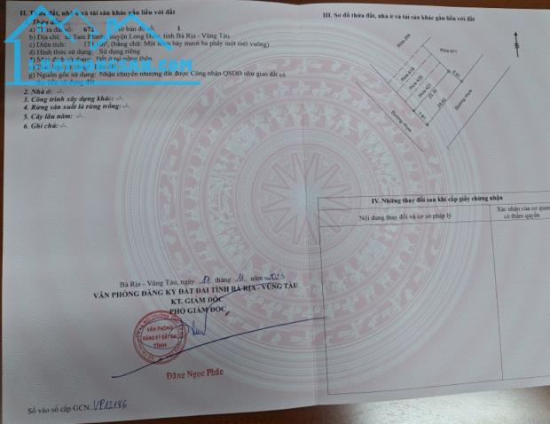 BÁN GẤP 173 MÉT 2 MẶT TIỀN NẰM TẠI VÒNG XOAY LONG ĐIỀN THÍCH HỢP MUA ĐỂ ĐẦU TƯ 900 TRIỆU - 5