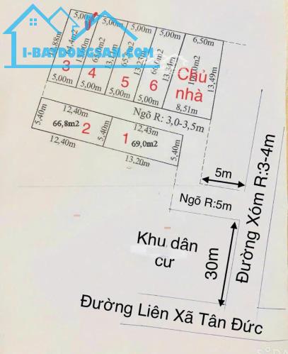 Chính Chủ Bán Lô đất nằm ngay gần trục đường liên xã tại thị trấn Minh Đức, Thủy Nguyên, - 1