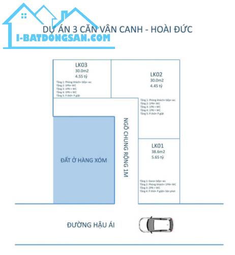 Bán Nhà Vân Canh 38,6m2*4Tầng, Nhà lô góc, mặt ngõ thông, đường ôtô qua nhà gần đường 3.5. - 1