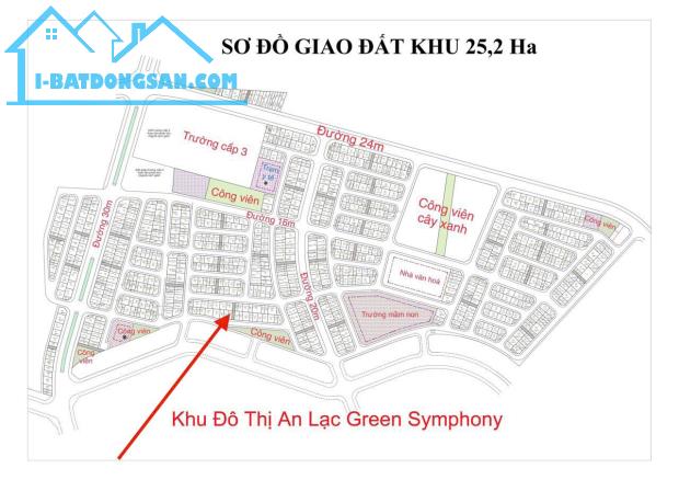 Duy nhất 01 lô góc siêu thoáng, view vườn  hoa, hướng Nam,  DT 83m2, khu 25ha Vân Canh - 2