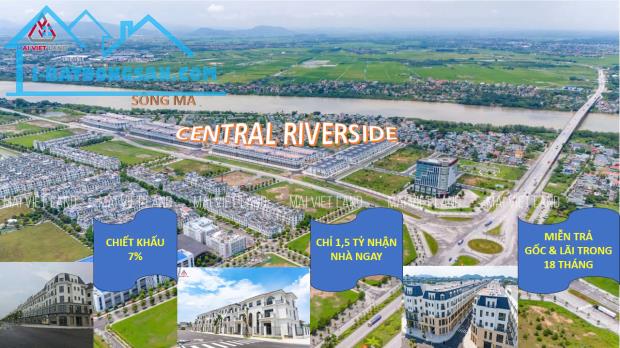 CHO THUÊ NHÀ PHỐ 5 TẦNG KHU ĐÔ THỊ CENTRAL RIVERSIDE THANH HÓA - 1