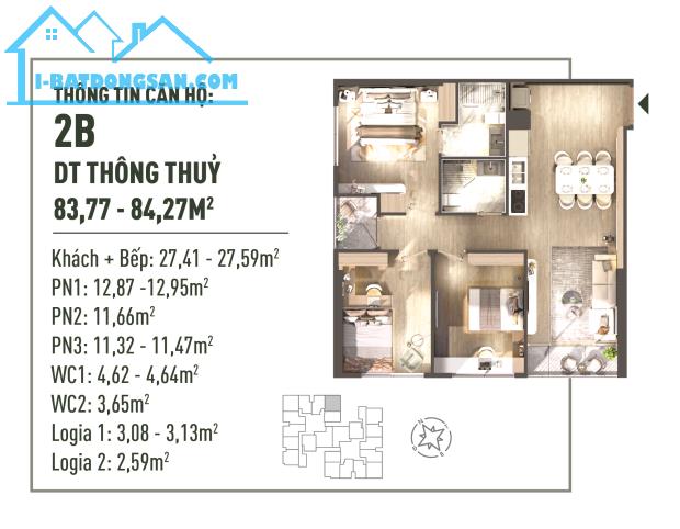 Mở bán đợt cuối 2024, căn góc 3PN tầng thấp - trung - cao tại The Fibonan - 3