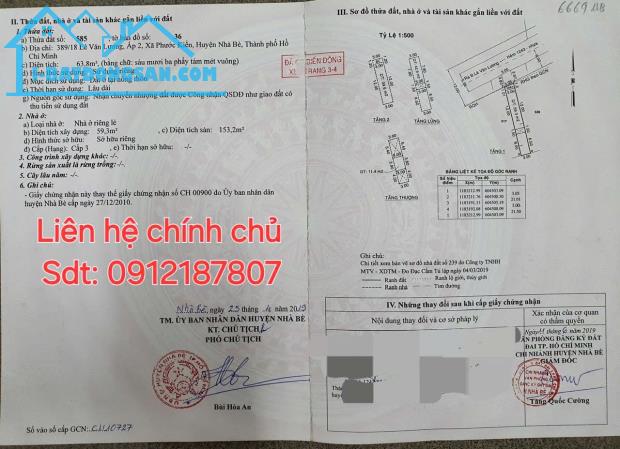 Nhà 3 lẩu, hẻm xe tải Lê Văn Lương, Phước Kiển, Nhà Bè