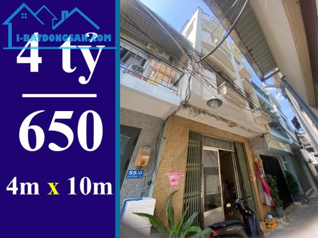 BÁN NHÀ PHƯỜNG TÂN QUY QUẬN 7. DT: 4 X 10M, 3 LẦU, SÂN THƯỢNG, ĐÃ HOÀN CÔNG