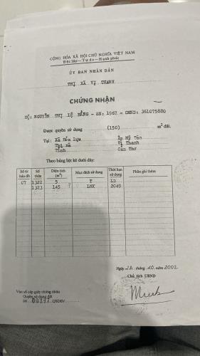 Cần Tiền Bán Gấp Đất SHR Tại Đường Trần Hưng Đạo, Khu Vực 4,P 5,Vị Thanh,Hậu Giang - 1