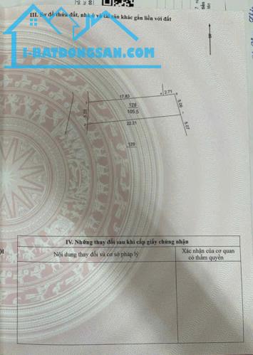 👉105,5m2 đất ở nông thôn tại thôn KimBồng -Tân-Xã. 👉Đường rộng như đại lộ.0934462680