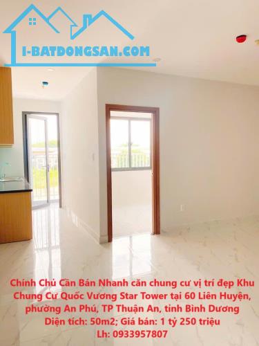 Chính Chủ Cần Bán Nhanh căn chung cư vị trí đẹp Khu Chung Cư Quốc Vương Star Tower tại TP