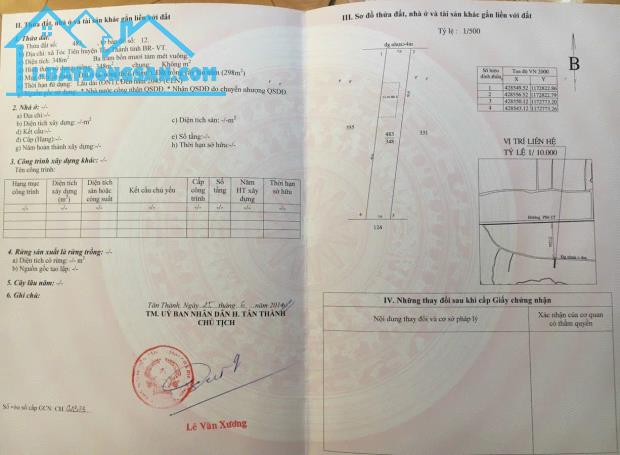 Bán Cặp Lô 700m² Tại Tân Thành, Bà Rịa - Vũng Tàu – Đường Kết Nối Cao Tốc Biên Hòa - VT - 3