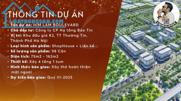 Cực HIẾM chỉ 8lô LK 2Mặt tiền Himlam Boulevard cửa ngõ QL1A, kinh doanh hết nước chấm, CK - 1