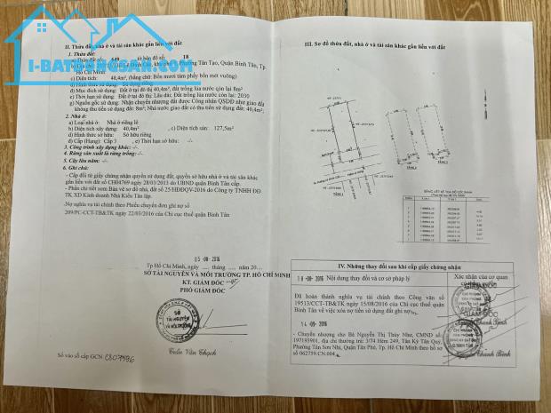 Chính Chủ Cần Bán GẤP Nhà Tân Tạo Bình Tân Giá Chỉ 4.5 Tỷ