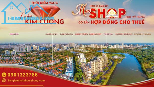 Bán shophouse dự án Riverside Residence Phú Mỹ Hưng ngay mặt tiền Nguyễn Lương Bằng Quận 7