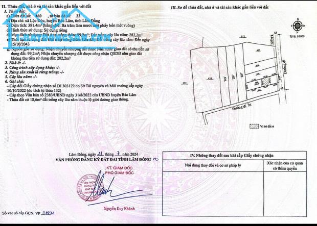 Bán đất mặt tiền đường chính liên xã Tiếng Dương - Lộc Đức , Bảo Lâm, Lâm Đồng - 2