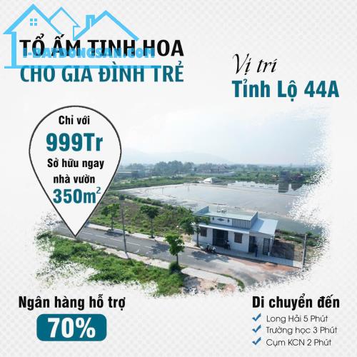 bán nhà vườn 350m  mới xây xong an ngãi long điền bà rịa - 1