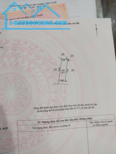 Bán Đất Thổ Cư Vân Canh Hoài Đức, 69.5m2. Mặt tiền 4.4m ngõ nông gần đường ôtô gần chợ dân - 2