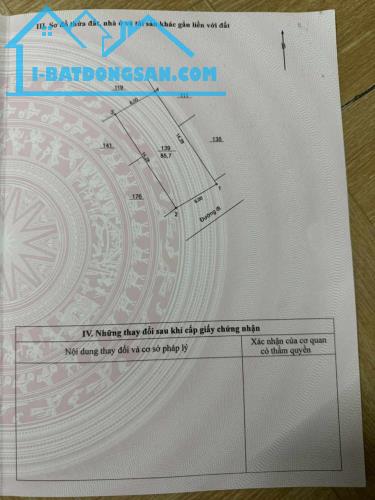 Bán toà CCMN ngõ 788 Kim Giang. Thanh Trì DT sổ 85.7m x 6T. MT 6m - 3