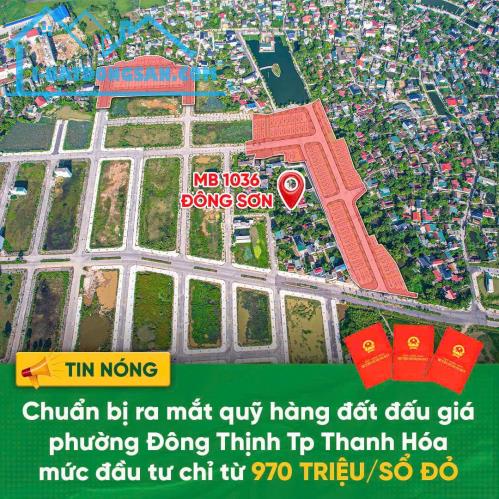 ĐẤT ĐẸP – GIÁ TỐT -  CẦN BÁN NHANH LÔ ĐẤT  ĐẤU GIÁ  tại  phường Đông Thịnh, Đông Sơn, - 2