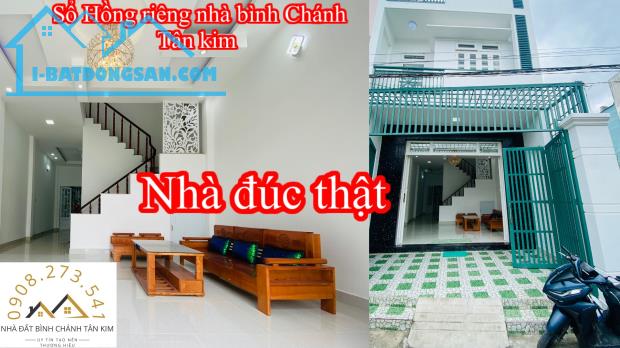 Nhà chính chủ đúc thật, (Ngang 5*15m xe hơi) Thất tân kim đường quốc lộ 50, cầu ông thìn