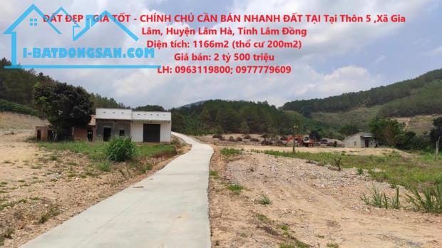 ĐẤT ĐẸP - GIÁ TỐT - CHÍNH CHỦ CẦN BÁN NHANH ĐẤT TẠI Tại Thôn 5 ,Xã Gia Lâm, Huyện Lâm Hà, - 4