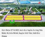 CẦN BÁN ĐẤT ĐƯỜNG ĐÔI 25m YÊN NINH, THỊ TRẤN NẾNH, VIỆT YÊN BẮC GIANG CHỈ 8X triệu/m2.