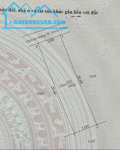 Cần bán lô đất mặt đường 501 Triệu Sơn, Thanh Hóa 100m2, mặt tiền 5m giá chỉ 1.65 tỷ - 1