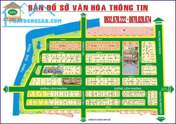 Bao giá thị trường! chọn lọc được 1 số nền đất giá tốt KDC Sở Văn Hoá giá bán từ 38tr/m2 - 2