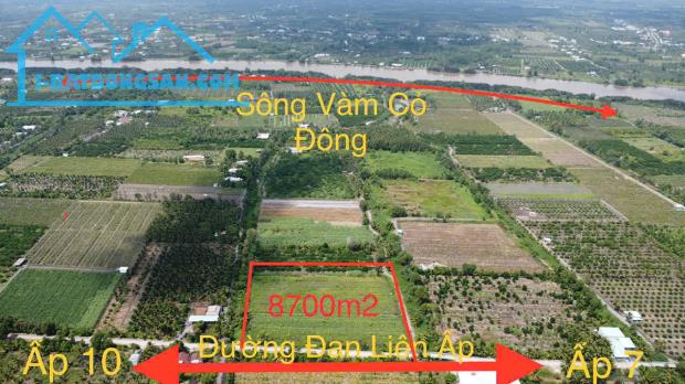 8706m2 đất vườn ấp 8 xã Lương Hòa, Bến Lức, Long An giá 18 tỷ - 2