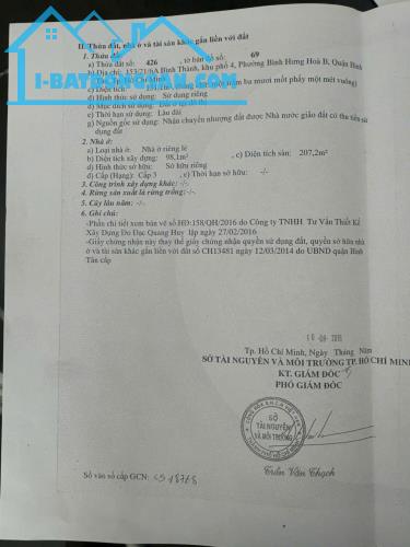 Bán nhà hẻm Bình Thành, Bình Hưng Hòa B, Bình Tân