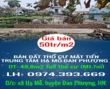 CHÍNH CHỦ BÁN ĐẤT THỔ CƯ MẶT TIỀN TRUNG TÂM HẠ MỖ-ĐAN PHƯỢNG