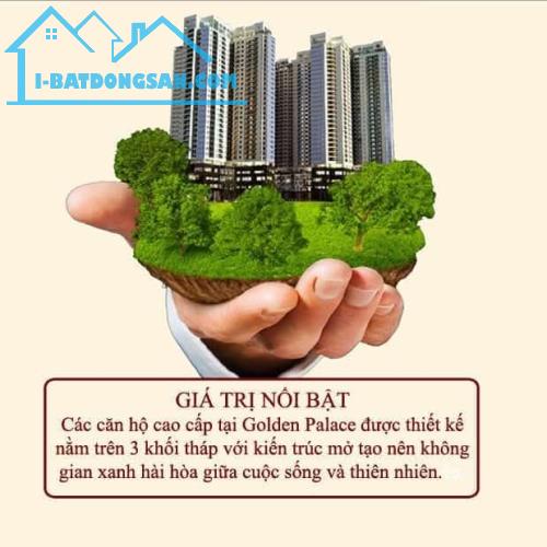 CHUNG CƯ GOLDEN PALACE MỄ TRÌ 128M – 3 PHÒNG NGỦ  – 2 NHÀ VỆ SINH – CĂN GÓC – BAN CÔNG