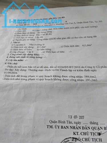 Chính chủ cần bán 3 mảnh đất Đường Quốc Lộ 1, Phường Tân Tạo A, Quận Bình Tân, Tp Hồ Chí - 1