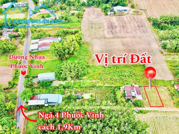 Gần chợ Phước Vinh- Châu Thành cách nhựa 70m sổ riêng chỉ 175tr/lô - 1