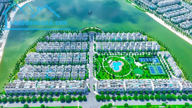 Bán song lập 183,6m2 khe view hồ đảo nhỏ dãy Ngọc Trai 2, Vinhomes Ocean park Gia Lâm - 1