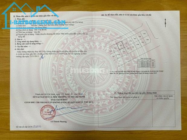 Gấp! Giá hời bán nhanh nền biệt thự D/A Phú Nhuận đối diện GlobalCity giá chỉ 69tr/m2 - 3