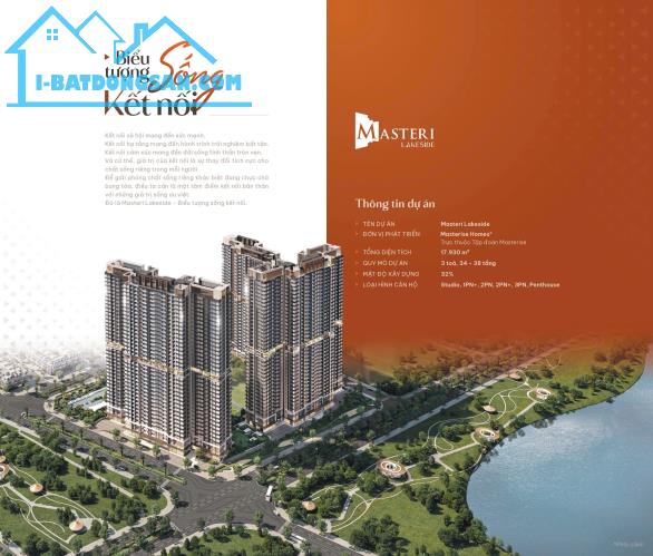 Độc quyền căn hộ 2ngủ, 3ngủ dự án Masteri Lakeside, Vinhomes Ocean Park, Gia Lâm, Hà Nội - 3