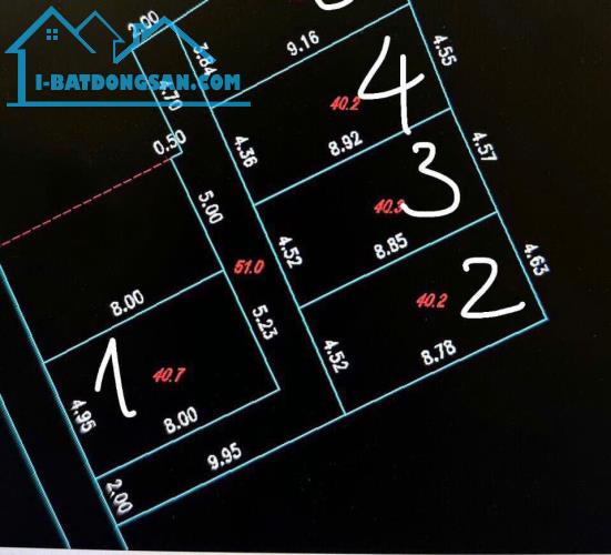 Bán nhanh 40,7m2 đất Vạn Phúc, Thanh Trì, HN. Giá rẻ chỉ 2,x tỷ - 1