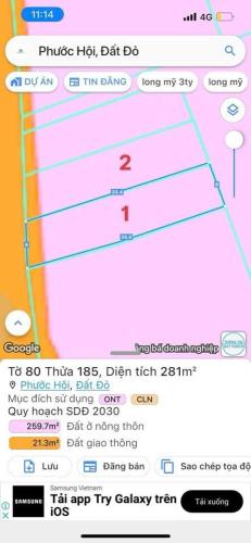 ĐẤT PHƯỚC HỘI-ĐẤT ĐỎ-BRVT. CÁCH BIỂN 3KM DÃ XÂY TƯỜNG RÀO KIÊN CỐ - 1