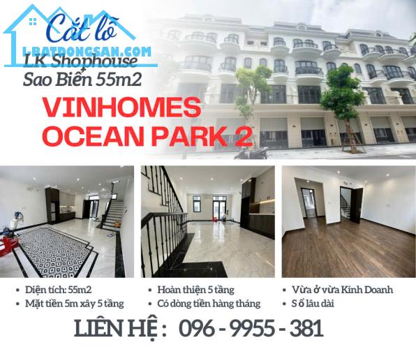 Siêu phẩm Shophouse Sao Biển giá cắt lỗ RẺ nhất Vinhomes Ocean Park 2